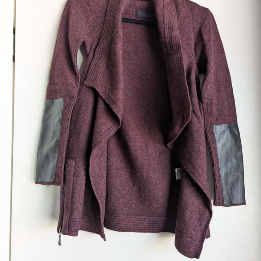 Vitamina Burgundy Cardigan Size 38